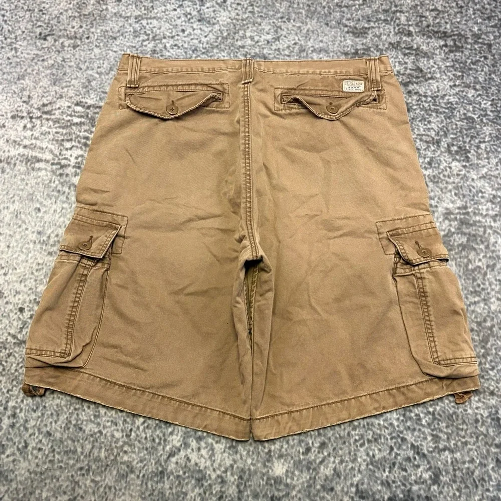 U.S. Polo ASSN Cargo Shorts Mens 38 Brown Baggy Utility Outdoor Skater Y2K
